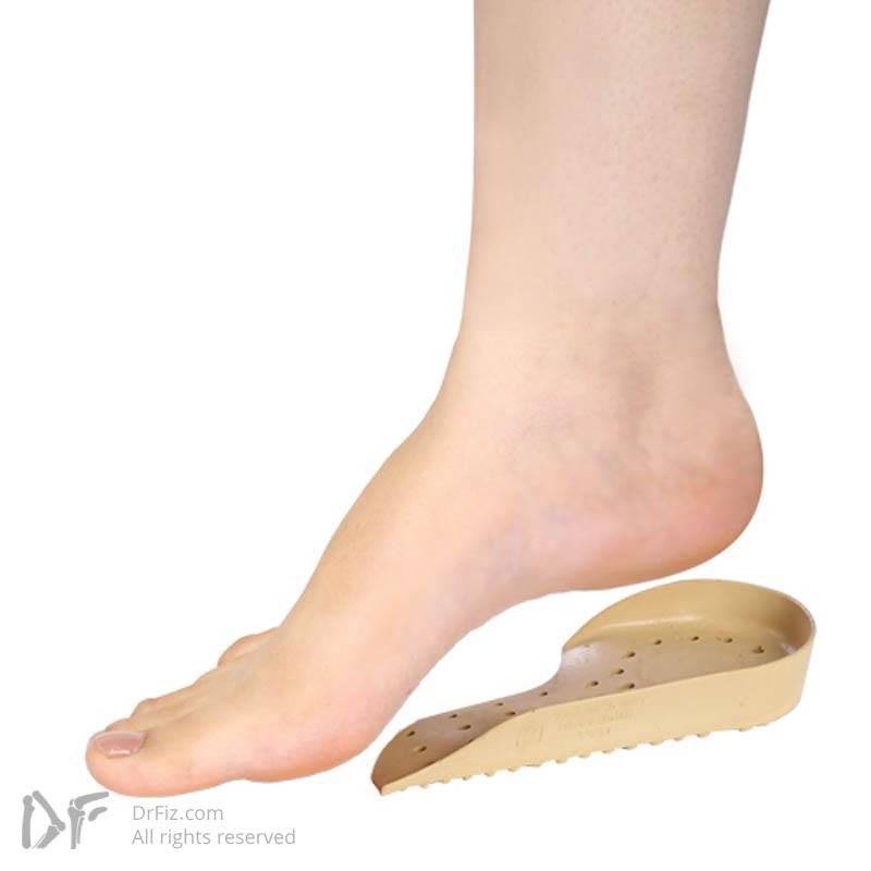 تصویر هیل پد با قوس طولی (پلی یورتان) طب و صنعت کد ۲۱۷۰۰ کفی طبی برای درمان خار پاشنه